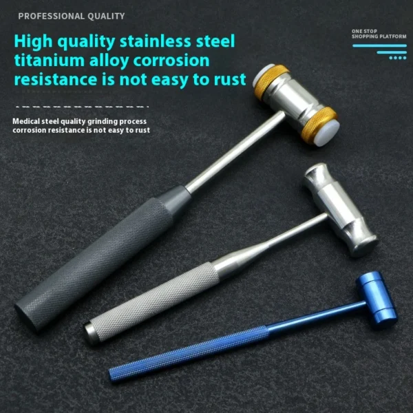 Bone Hammer – Titanium Alloy with Silicone Head - Image 3