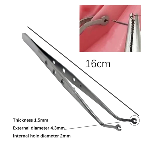 Dental Surgical Suture Tweezers - Image 2